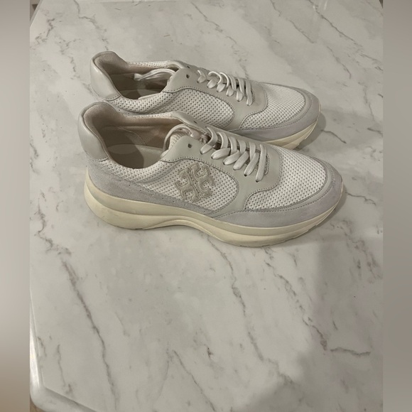 Tory Burch White Sneakers-Size 11 - Picture 3 of 11